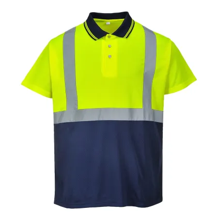 Polo Ad Alta Visibilita' Giallo/Navy | Codice S479G