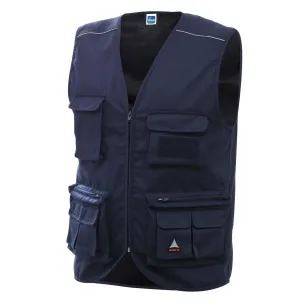 Gilet da Lavoro Multi Tasche Siggi Chrome - Blue | Codice GT0147-BL