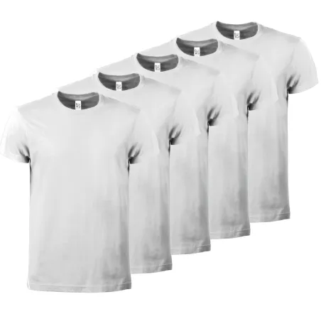 T-Shirt in Cotone a Maniche Corte Evolution T | Bianca | Codice BS010-WH