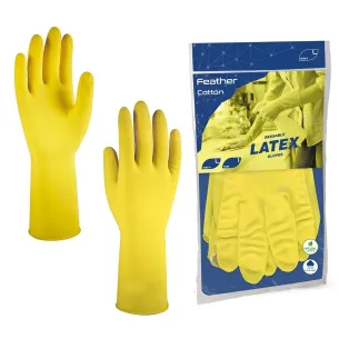 Guanti Gialli in Lattice con Felpatura in Cotone | Reflexx FC | Codice RXX-FC
