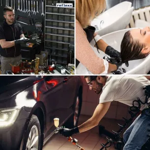 Guanti in Nitrile Neri Extra Long | Reflexx N79 Plus | Codice RXX-N79P 2