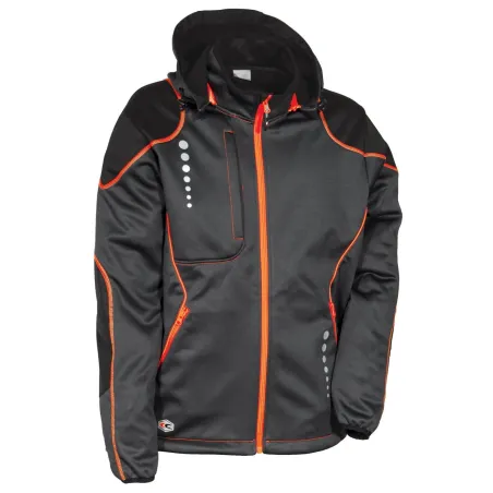 Giacca da Lavoro in Softshell Cofra Jacuzia | Grigia | Codice V387-0-04